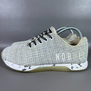 NOBULL Super Fabric Shoes Men's 8 Women's 9.5 Gray White Camo CrossFit Trainer